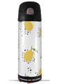 Skin Decal Wrap for Thermos Funtainer 16oz Bottle Lemon Black and White (BOTTLE NOT INCLUDED) by WraptorSkinz