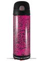 Skin Decal Wrap for Thermos Funtainer 16oz Bottle Folder Doodles Fuchsia (BOTTLE NOT INCLUDED) by WraptorSkinz