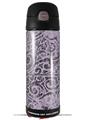 Skin Decal Wrap for Thermos Funtainer 16oz Bottle Folder Doodles Lavender (BOTTLE NOT INCLUDED) by WraptorSkinz