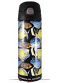 Skin Decal Wrap for Thermos Funtainer 16oz Bottle Tropical Fish 01 Black (BOTTLE NOT INCLUDED) by WraptorSkinz