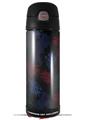 Skin Decal Wrap for Thermos Funtainer 16oz Bottle Floating Coral Black (BOTTLE NOT INCLUDED) by WraptorSkinz