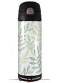 Skin Decal Wrap for Thermos Funtainer 16oz Bottle Watercolor Leaves White (BOTTLE NOT INCLUDED) by WraptorSkinz