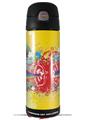 Skin Decal Wrap for Thermos Funtainer 16oz Bottle Rainbow Music (BOTTLE NOT INCLUDED) by WraptorSkinz
