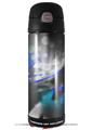Skin Decal Wrap for Thermos Funtainer 16oz Bottle ZaZa Blue (BOTTLE NOT INCLUDED) by WraptorSkinz