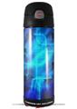 Skin Decal Wrap for Thermos Funtainer 16oz Bottle Cubic Shards Blue (BOTTLE NOT INCLUDED) by WraptorSkinz