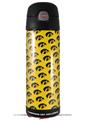 Skin Decal Wrap for Thermos Funtainer 16oz Bottle Iowa Hawkeyes Tigerhawk Tiled 06 Black on Gold (BOTTLE NOT INCLUDED) by WraptorSkinz