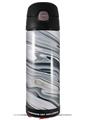 Skin Decal Wrap for Thermos Funtainer 16oz Bottle Blue Black Marble (BOTTLE NOT INCLUDED) by WraptorSkinz