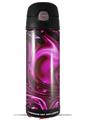 Skin Decal Wrap compatible with Thermos Funtainer 16oz Bottle Liquid Metal Chrome Hot Pink Fuchsia (BOTTLE NOT INCLUDED) by WraptorSkinz