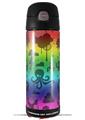 Skin Decal Wrap for Thermos Funtainer 16oz Bottle Cute Rainbow Monsters (BOTTLE NOT INCLUDED) by WraptorSkinz