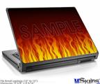 Laptop Skin (Small) - Fire Flames on Black