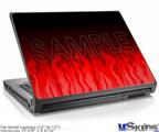 Laptop Skin (Small) - Fire Flames Red