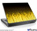 Laptop Skin (Small) - Fire Flames Yellow