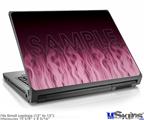 Laptop Skin (Small) - Fire Flames Pink