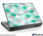 Laptop Skin (Small) - Brushed Circles Seafoam