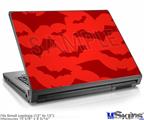 Laptop Skin (Small) - Deathrock Bats Red