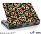 Laptop Skin (Small) - Floral Pattern Orange