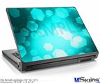 Laptop Skin (Small) - Bokeh Hex Neon Teal