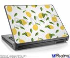 Laptop Skin (Small) - Lemon Leaves White