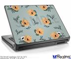 Laptop Skin (Small) - Poppy Orange Light Blue