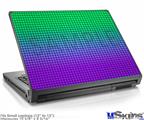 Laptop Skin (Small) - Faded Dots Purple Green