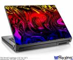 Laptop Skin (Small) - Liquid Metal Chrome Flame Hot