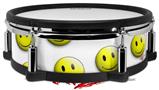 Skin Wrap works with Roland vDrum Shell PD-128 Drum Smileys on White (DRUM NOT INCLUDED)