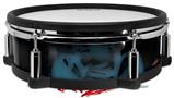 Skin Wrap works with Roland vDrum Shell PD-128 Drum Skulls Confetti Blue (DRUM NOT INCLUDED)