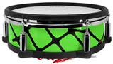 Skin Wrap works with Roland vDrum Shell PD-128 Drum Ripped Fishnets Green (DRUM NOT INCLUDED)