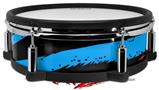 Skin Wrap works with Roland vDrum Shell PD-128 Drum Zebra Blue (DRUM NOT INCLUDED)