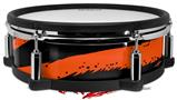 Skin Wrap works with Roland vDrum Shell PD-128 Drum Zebra Orange (DRUM NOT INCLUDED)