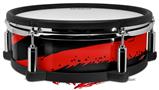 Skin Wrap works with Roland vDrum Shell PD-128 Drum Zebra Red (DRUM NOT INCLUDED)
