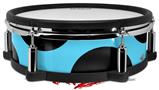 Skin Wrap works with Roland vDrum Shell PD-128 Drum Kearas Polka Dots Black And Blue (DRUM NOT INCLUDED)
