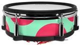 Skin Wrap works with Roland vDrum Shell PD-128 Drum Kearas Polka Dots Pink And Blue (DRUM NOT INCLUDED)