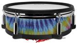 Skin Wrap works with Roland vDrum Shell PD-128 Drum Tie Dye Red and Yellow Stripes (DRUM NOT INCLUDED)