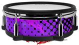 Skin Wrap works with Roland vDrum Shell PD-128 Drum Halftone Splatter Hot Pink Purple (DRUM NOT INCLUDED)