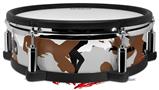Skin Wrap works with Roland vDrum Shell PD-128 Drum Sexy Girl Silhouette Camo Brown (DRUM NOT INCLUDED)