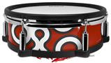 Skin Wrap works with Roland vDrum Shell PD-128 Drum Locknodes 03 Red Dark (DRUM NOT INCLUDED)