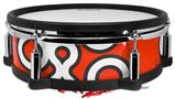 Skin Wrap works with Roland vDrum Shell PD-128 Drum Locknodes 03 Red (DRUM NOT INCLUDED)
