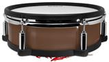 Skin Wrap works with Roland vDrum Shell PD-128 Drum Solids Collection Chocolate Brown (DRUM NOT INCLUDED)