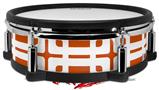 Skin Wrap works with Roland vDrum Shell PD-128 Drum Boxed Burnt Orange (DRUM NOT INCLUDED)