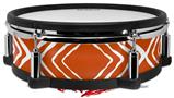 Skin Wrap works with Roland vDrum Shell PD-128 Drum Wavey Burnt Orange (DRUM NOT INCLUDED)