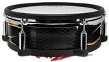 Skin Wrap works with Roland vDrum Shell PD-128 Drum Metal Flames Yellow (DRUM NOT INCLUDED)