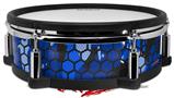 Skin Wrap works with Roland vDrum Shell PD-128 Drum HEX Mesh Camo 01 Blue Bright (DRUM NOT INCLUDED)