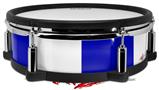 Skin Wrap works with Roland vDrum Shell PD-128 Drum Psycho Stripes Blue and White (DRUM NOT INCLUDED)