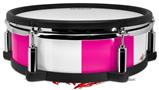 Skin Wrap works with Roland vDrum Shell PD-128 Drum Psycho Stripes Hot Pink and White (DRUM NOT INCLUDED)