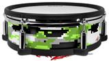 Skin Wrap works with Roland vDrum Shell PD-128 Drum WraptorCamo Digital Camo Neon Green (DRUM NOT INCLUDED)