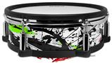 Skin Wrap works with Roland vDrum Shell PD-128 Drum Baja 0018 Lime Green (DRUM NOT INCLUDED)