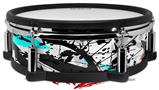Skin Wrap works with Roland vDrum Shell PD-128 Drum Baja 0018 Neon Teal (DRUM NOT INCLUDED)