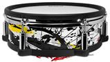 Skin Wrap works with Roland vDrum Shell PD-128 Drum Baja 0018 Yellow (DRUM NOT INCLUDED)