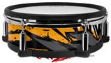 Skin Wrap works with Roland vDrum Shell PD-128 Drum Baja 0040 Orange (DRUM NOT INCLUDED)